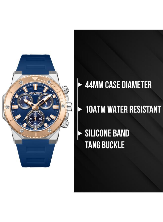 Quantum Men's Silicone Analog Watch HNG1232.599 - 44 mm - Image 5
